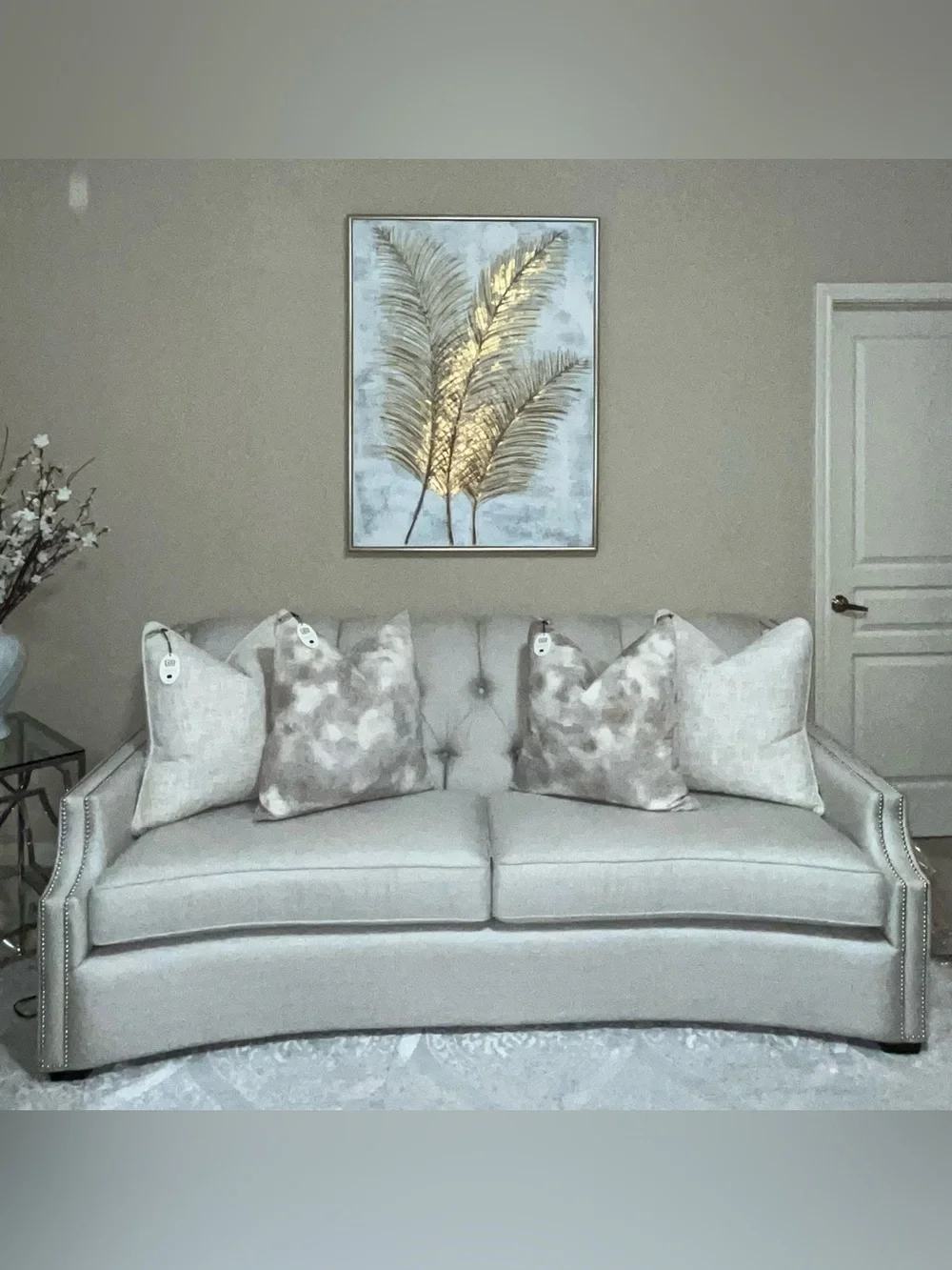 1-NWT CALLISTO HOME WATERCOLOR DESIGN VELVET DECORATIVE LUX PILLOW (T06889F11)